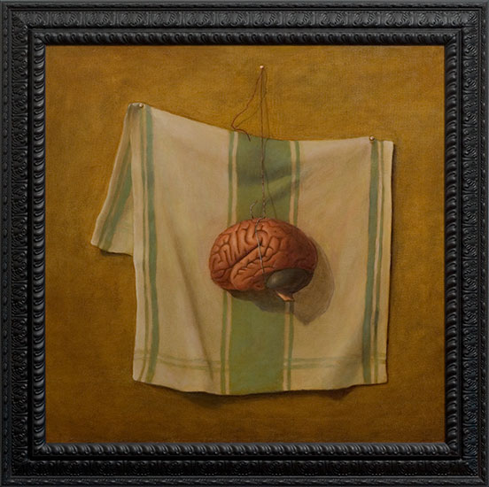 Pop Surrealism Brain Painting by Los Angeles Artist Chris Peters